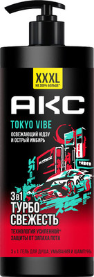 Шампунь-гель для душа Axe Токио Вайб (1л)