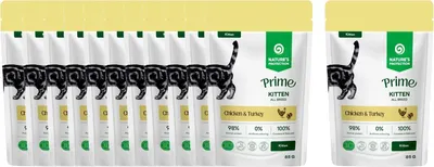 Влажный корм для кошек Nature's Protection Prime Kitten Кусочки в соусе курица индейка (12x85г)