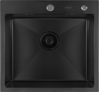 Мойка кухонная Arfeka Eco AR 55x50 PVD Nano Decor (черный)