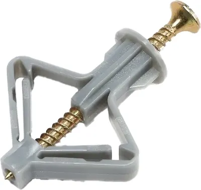 Дюбель-бабочка Tundra 35x32 с шурупом / 9944920 (25шт, серый)