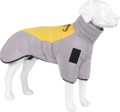 Куртка для животных Пижон для больших собак / 10572209 (5XL, серый/желтый)