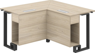 Стол для переговоров Norden 140х140х75 / SP.0105.AR.AR.AN (акация равелло/акация равелло/антрацит/серый)