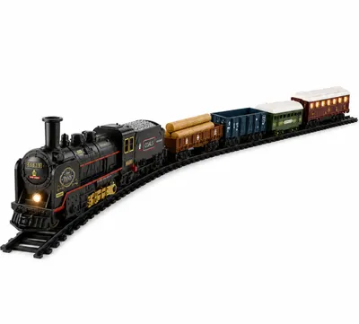 Железная дорога игрушечная Labalu Ретропоезд с вагонами / JN-HS8018A