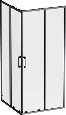 Душевой уголок AM.PM Above W9XG-403-9090-BT 90x90 (черный/прозрачное стекло)