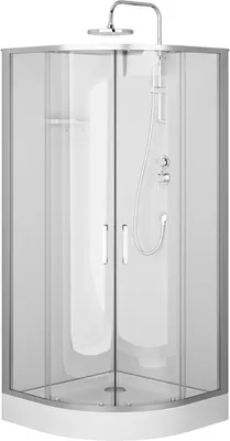 Душевая кабина AM.PM W9XC-401-9090MT Above 90x90 (матовый хром/прозрачное стекло)