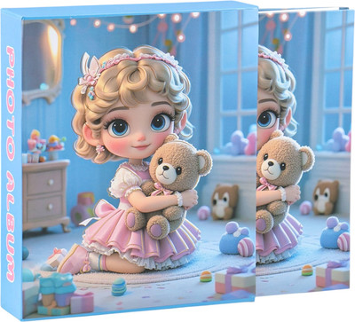 Фотоальбом Sima-Land Малышка в розовом платье, с мишкой / 10962721