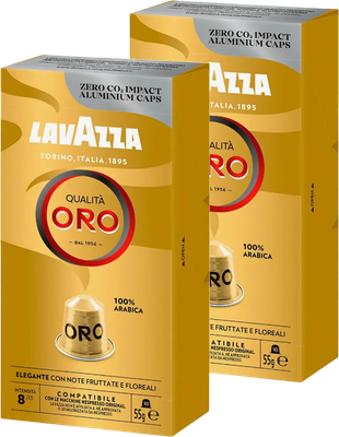 Кофе в капсулах Lavazza Alu Qualita Oro (2 пачки, 10x5.5г)