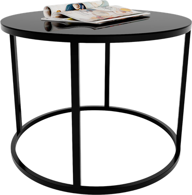 Журнальный столик Metaldesign Кварт-М MD 7005.01.01 Noir (черный)