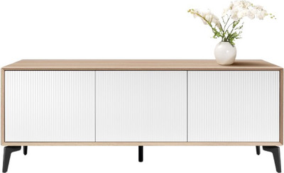 Тумба Metaldesign Проксима MD 7151.15.41 (дуб честерфилд/рифленое-белый)