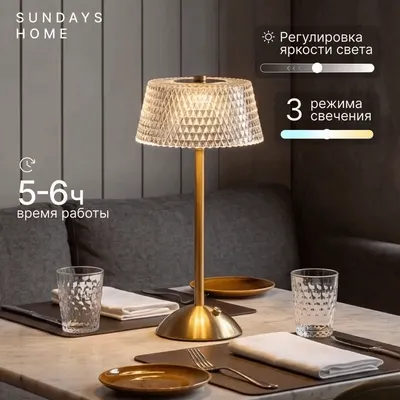 Интерьерная настольная лампа Sundays Home 6403001098A