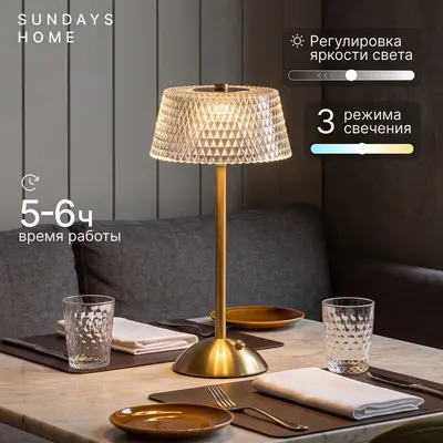 Интерьерная настольная лампа Sundays Home 6403001098A