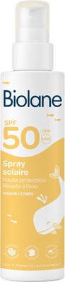 Спрей солнцезащитный Biolane SPF 50 (200мл)