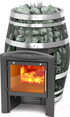 Печь-каменка ТМФ Саяны XXL 2015 Inox Витра (ЗК)