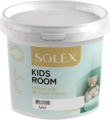 Краска Solex Kids Room (1.4кг, мятный леденец)