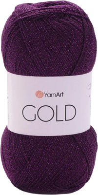 Пряжа для вязания Yarnart Голд 92% акрил / 9006 (400м, баклажан)