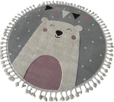 Коврик LAXMI Quincey 1098 круг (1x1, Cream/Grey)