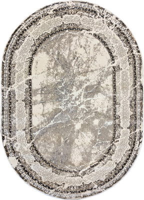 Ковер Behram Vegas T1586RE-CREAM-D.GREY-OVAL (2x3)