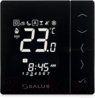 Термостат для климатической техники Salus VS10BRF 4 в 1 (черный)