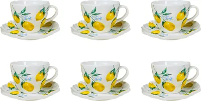 Набор для чая/кофе Lenardi Лимоны 305-492 (12пр)
