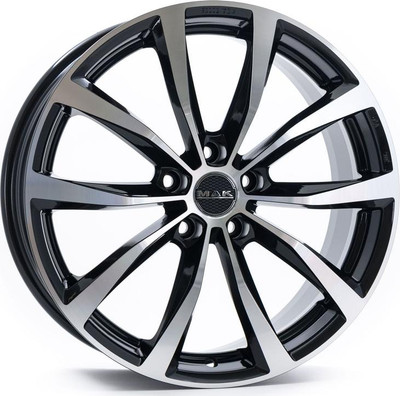 Литой диск MAK Wolf 17x7" 5x112мм DIA 57.1мм ET 40мм Black Mirror