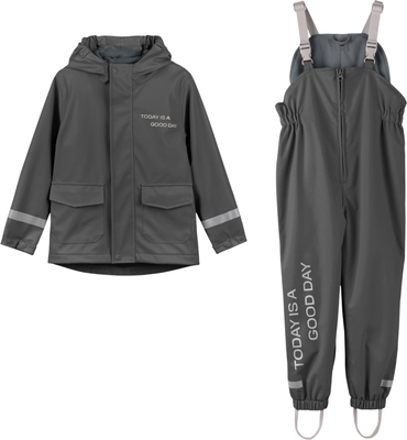 Комплект верхней детской одежды Amarobaby Rainwear / AB-OD26-RAIN35/10-92 (р.92-98, графит)