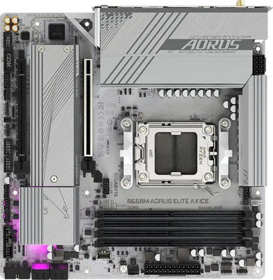 Материнская плата Gigabyte B650M A Elite AX Ice
