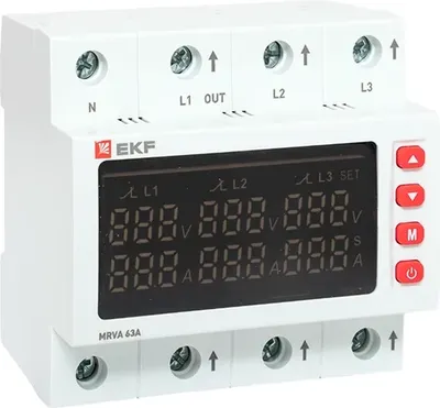 Реле напряжения EKF MRVA-3-63A-v2