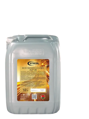 Индустриальное масло BTMOIL HLP-46 (10л)