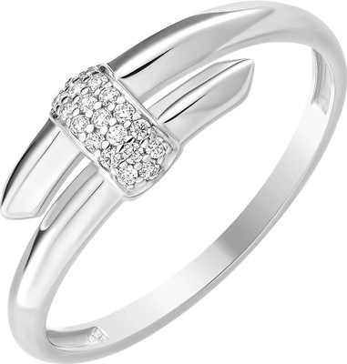 Кольцо из серебра 7 КАРАТ П1217-029С (р.19.5, с фианитами)