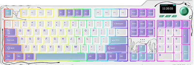 Клавиатура Ajazz AK35I V4 Avocado Switch (фиолетовый/белый/синий)