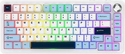 Клавиатура Ajazz AK820 MAX PLUS Daydream Switch (белый/голубой)