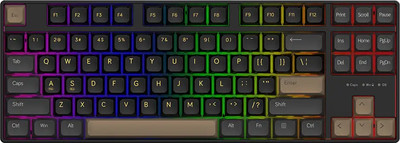 Клавиатура Ajazz AK870 MC Day Dream Switch (серый/черный/желтый)