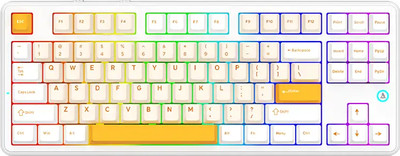 Клавиатура Ajazz AK870 V2 Day Dream Switch (желтый/белый)