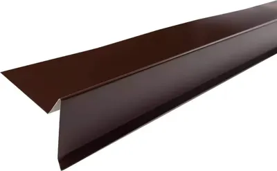 Планка торцевая Технониколь 75x25x65x5x2000 RAL 8017 (коричневый)