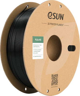 Пластик для 3D-печати eSUN PLA+HS / PLA+HS175B3B1 (1.75мм, 3кг, черный)