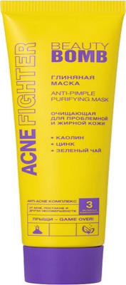Маска для лица кремовая Beauty Bomb Acne Fighter Глиняная (40мл)
