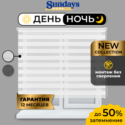Рулонная штора Sundays Home ДН LB 111-13 110x160 (белый)