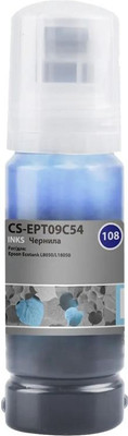 Контейнер с чернилами Cactus CS-EPT09C54 108 (светло-голубой)