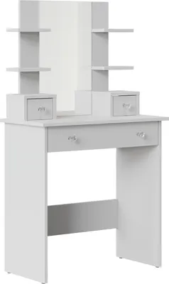 Туалетный столик с зеркалом Black Red White Elain TOL3S (белый)