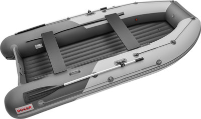 Надувная лодка Roger Boat Zefir 3300 (малокилевой, белый/графит комби)