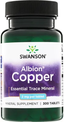 Минерал Swanson Copper 2mg (300 таблеток)