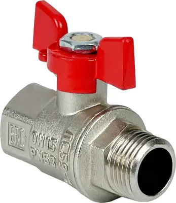 Шаровой кран Valfex ВР/НР 1/2" / VF.218.NB1.034.PREMIUM (ручка-бабочка)