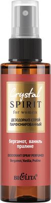 Дезодорант-спрей Belita Crystal Spirit Бергамот ваниль пралине женский (110мл)