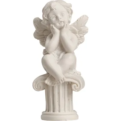 Статуэтка Sima-Land Белоснежный ангелочек на колонне / 4053226