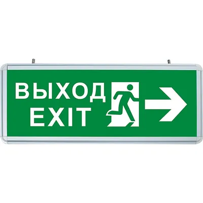 Светильник аварийный Feron Аккумуляторный EL55 / 32551 (зеленый/серебристый)