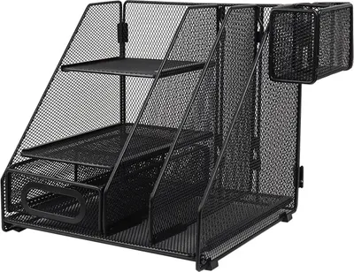Лоток для бумаг Darvish DV-16227BK (черный)