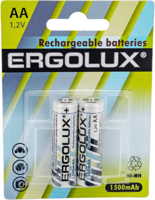 Комплект аккумуляторов Ergolux NHAA1500BL2 (2шт)