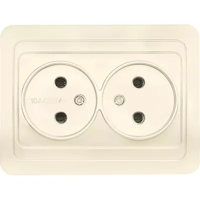 Розетка SmartBuy Марс / SBE-02i-10-S2-N-c (бежевый)
