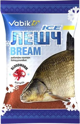 Прикормка рыболовная Vabik ICE Лещ мотыль красная / 410120 (750г)