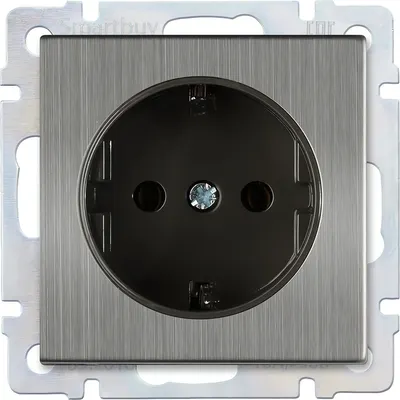 Розетка SmartBuy Нептун / SBE-05gn-16-S1-Z (серый никель)
